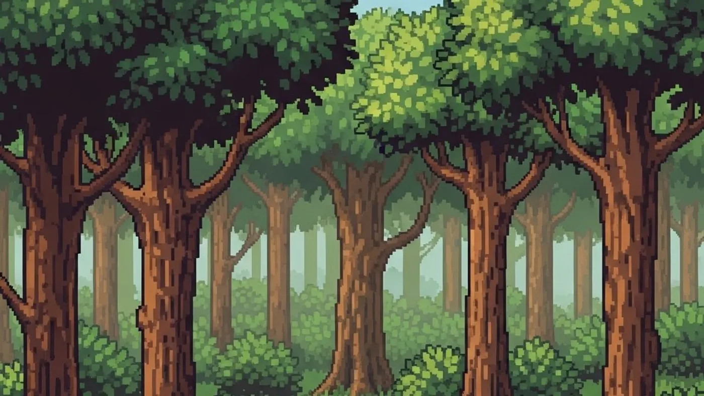 Bosque, um dos locais do PixelRealm