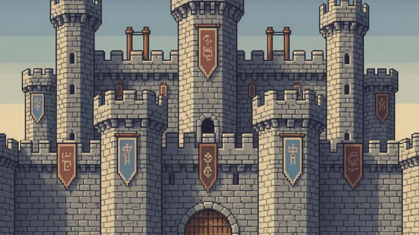 Castelo, um dos locais do PixelRealm