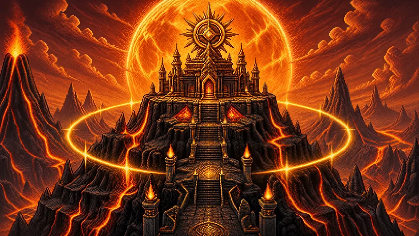 Coroa Solar, um dos locais do PixelRealm