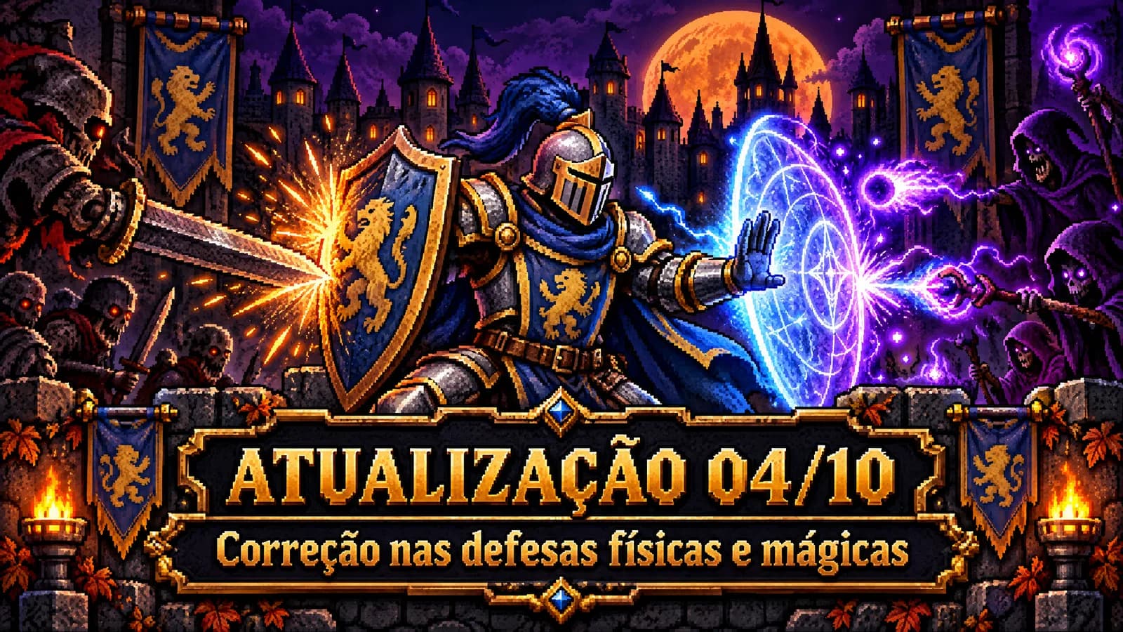 ATUALIZAÇÃO 04/10 — DEFESAS FÍSICAS E MÁGICAS